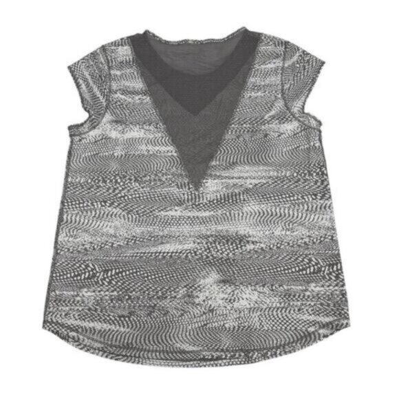 Lululemon For The Run Short Sleeves Womens Size 4 Swerve Vapor Metal Grey - Picture 6 of 7